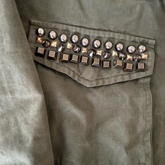 Military jacket with studded details. Size Small - Picture 2 of 3